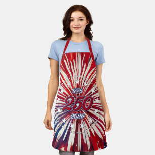 America’s 250th Birthday 1776-2026 RWB Fireworks Apron