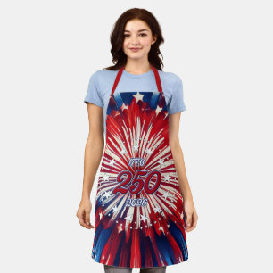 America’s 250th Birthday 1776-2026 RWB Fireworks Apron