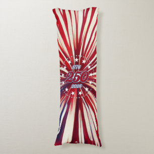 America’s 250th Birthday 1776-2026 RWB Fireworks Body Cushion