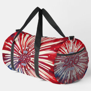 America’s 250th Birthday 1776-2026 RWB Fireworks Duffle Bag