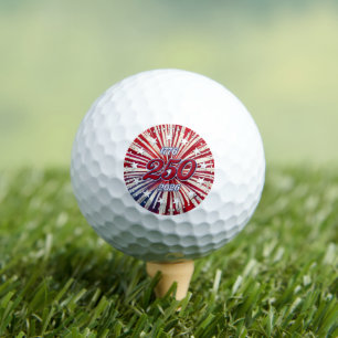 America’s 250th Birthday 1776-2026 RWB Fireworks Golf Balls