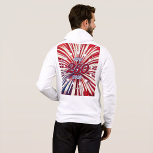 America’s 250th Birthday 1776-2026 RWB Fireworks Hoodie