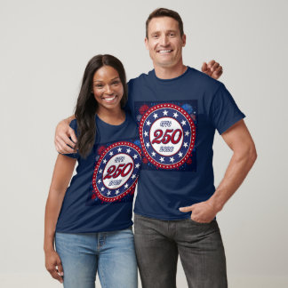 America’s 250th Birthday 1776-2026 RWB Fireworks T-Shirt