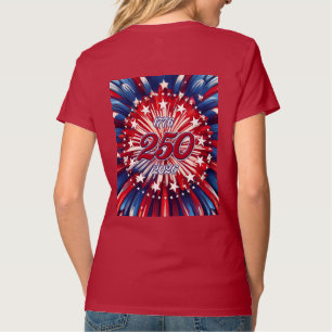 America’s 250th Birthday 1776-2026 RWB Fireworks T T-Shirt