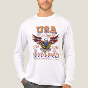 America’s 250th Birthday bald eagle july 4th Tri-Blend Shirt