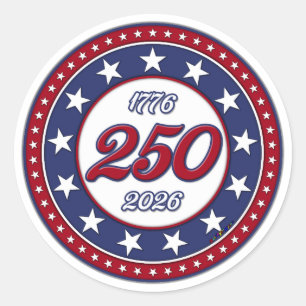 America’s 250th Birthday Classic Round Sticker