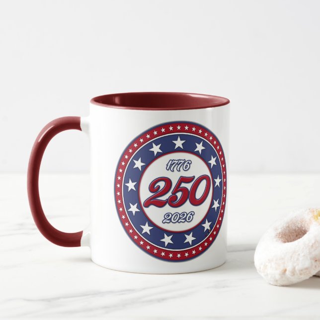 America’s 250th Birthday Mug (With Donut)