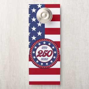 America’s 250th Birthday With USA Flag Door Hanger