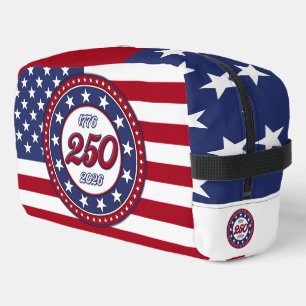 America’s 250th Birthday With USA Flag Dopp Kit