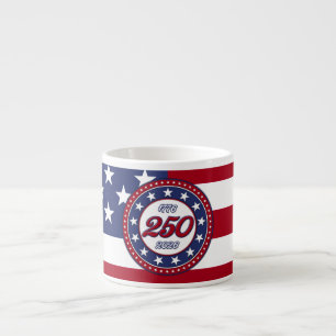 America’s 250th Birthday With USA Flag Espresso Cup