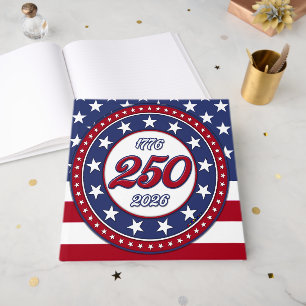 America’s 250th Birthday With USA Flag Guest Book