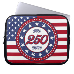 America’s 250th Birthday With USA Flag Laptop Sleeve