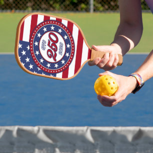 America’s 250th Birthday With USA Flag Pickleball Paddle