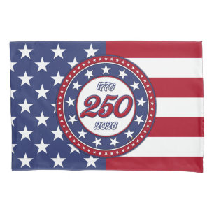 America’s 250th Birthday With USA Flag Pillowcase