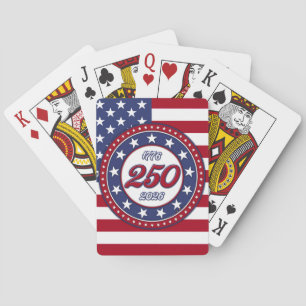 America’s 250th Birthday With USA Flag Playing Cards