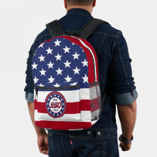 America’s 250th Birthday With USA Flag Printed Backpack