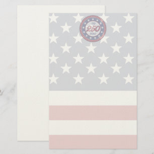 America’s 250th Birthday With USA Flag Stationery