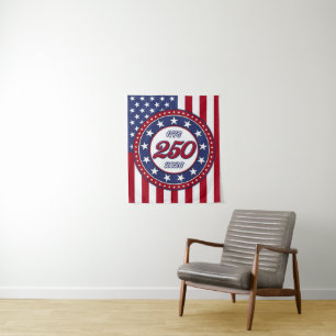 America’s 250th Birthday With USA Flag Tapestry