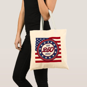 America’s 250th Birthday With USA Flag Tote Bag