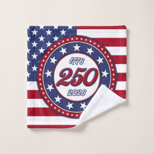 America’s 250th Birthday With USA Flag Towel