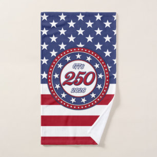 America’s 250th Birthday With USA Flag Towel