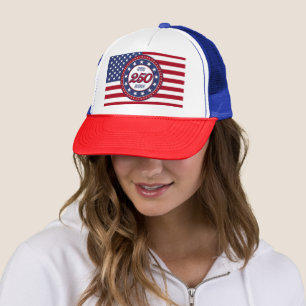 America’s 250th Birthday With USA Flag Trucker Hat