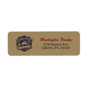 America’s 250th Celebration Return Address Label