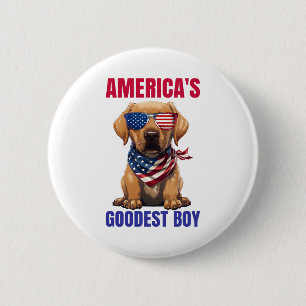 America’s Goodest Labrador 6 Cm Round Badge