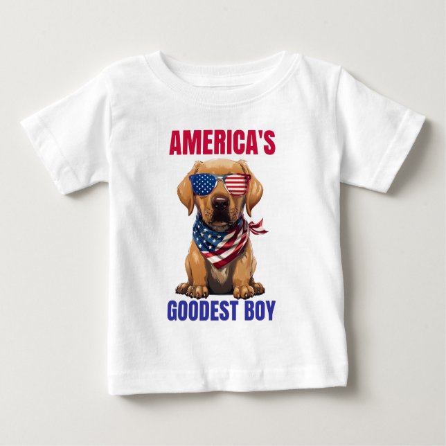 America’s Goodest Labrador Baby T-Shirt (Front)