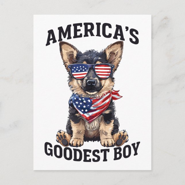 America’s Goodest Shepherd Postcard (Front)