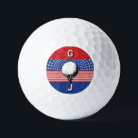 America’s Patriotic Golf Design Golf Balls<br><div class="desc">Americas Patriotic Golf Design by Edward Eksi,  Easy modification of TEXTS for your needs.</div>