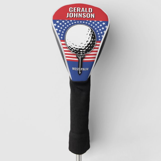 America’s Patriotic Golf Design Golf Head Cover (Front)