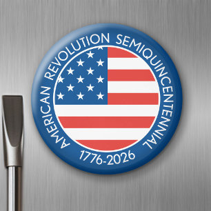 America Semiquincentennial 1776-2026 USA 250 Flag Magnet