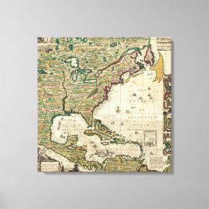 America Septentrionalis Canvas Print