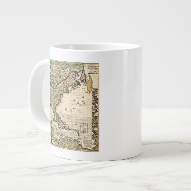 America Septentrionalis Large Coffee Mug (Front Left)