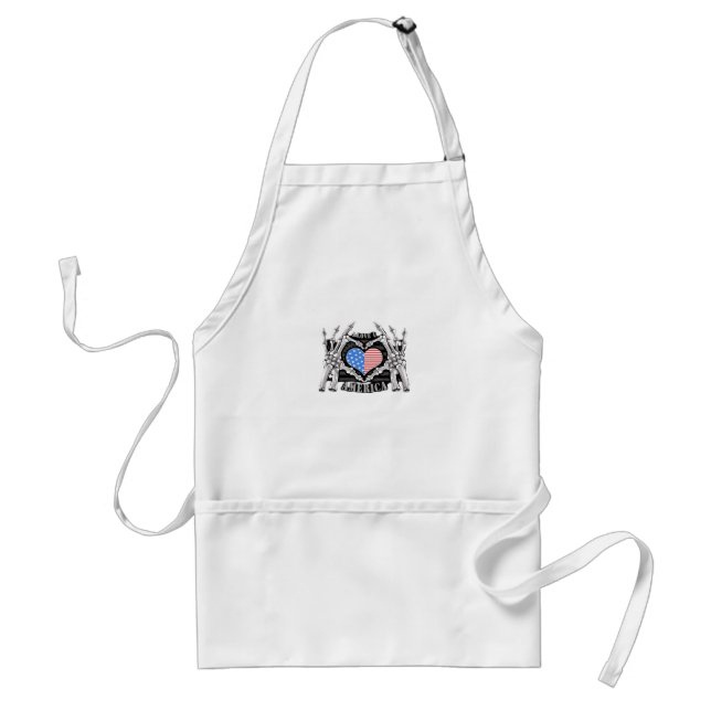 America Skeleton Hands Standard Apron (Front)