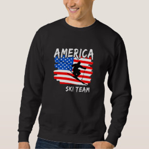 America Ski   Sweatshirt