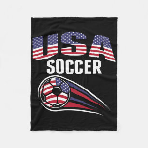 America Soccer Fans Jersey - United States Footll Fleece Blanket