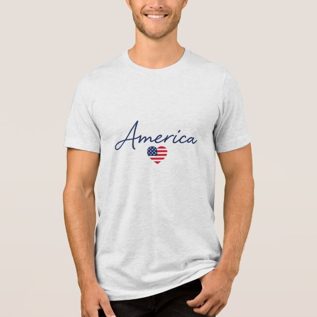 America Soccer Pride Tri-Blend Shirt (Front)