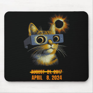 America Solar Eclipse Tee Twice In Lifetime Funny  Mouse Pad