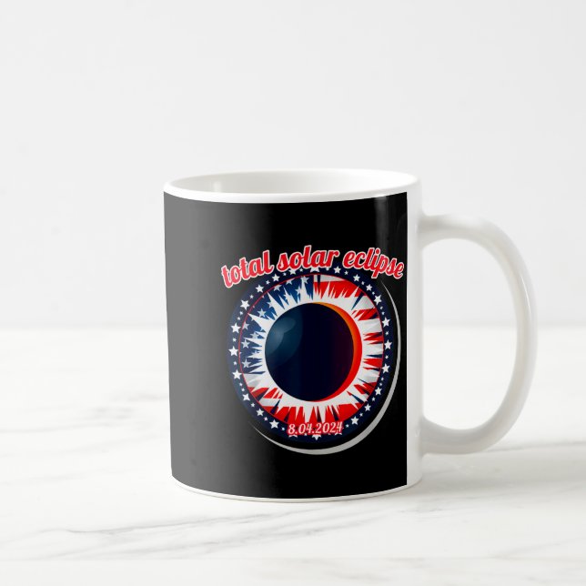 America solar eclipse texas 4.8.24 total solarAmer Coffee Mug (Right)