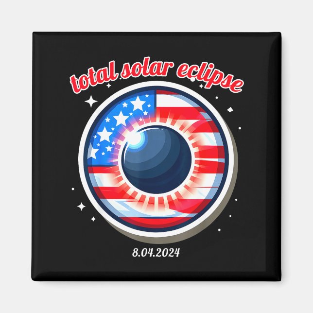 America solar eclipse texas 4.8.24 total solarAmer Magnet (Front)