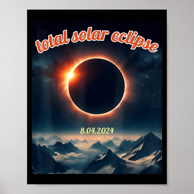 America solar eclipse texas 4.8.24 total solarAmer Poster (Front)