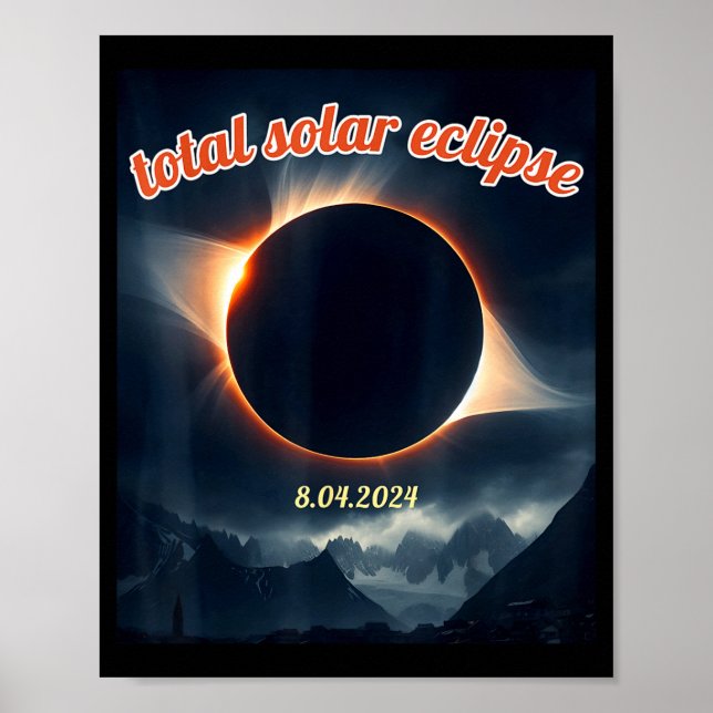 America solar eclipse texas 4.8.24 total solarAmer Poster (Front)