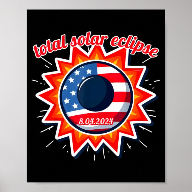 America solar eclipse texas 4.8.24 total solarAmer Poster (Front)