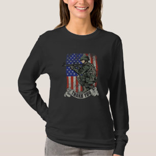 America Soldier Thank You Patriotic Veterans Day T-Shirt