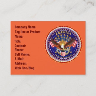 America Spirit Business Card Horz.Please See Notes