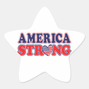 America Strong Star Sticker
