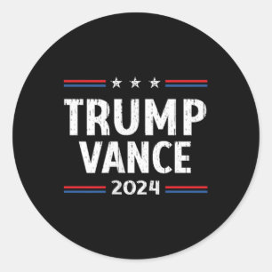America Take America Back Trump Vance 2024 Vice Classic Round Sticker