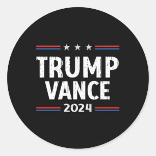 America Take America Back Trump Vance 2024 Vice Pr Classic Round Sticker